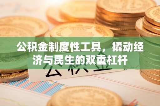 泗洪公积金制度性工具，撬动经济与民生的双重杠杆
