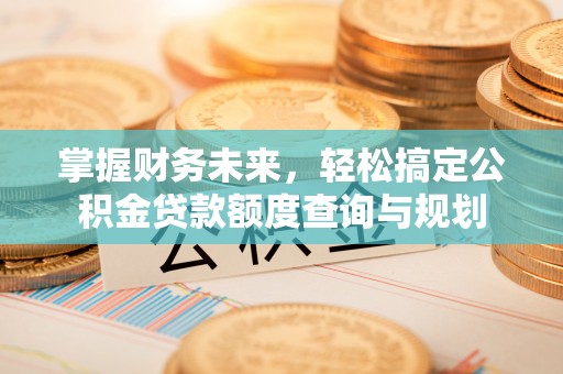 泗洪掌握财务未来，轻松搞定公积金贷款额度查询与规划