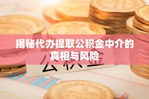 泗洪揭秘代办提取公积金中介的真相与风险
