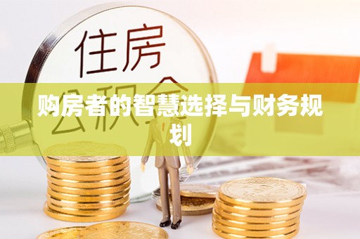 泗洪购房者的智慧选择与财务规划