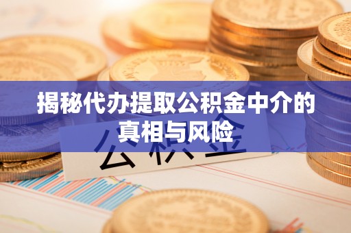 泗洪揭秘代办提取公积金中介的真相与风险