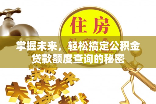 泗洪掌握未来，轻松搞定公积金贷款额度查询的秘密