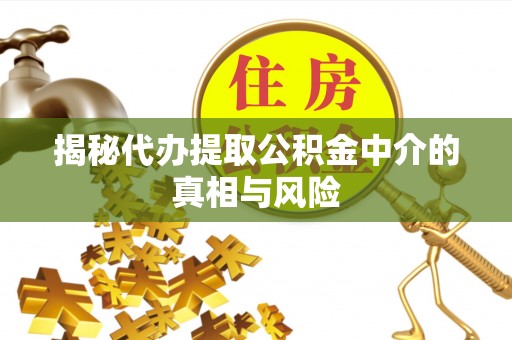 泗洪揭秘代办提取公积金中介的真相与风险