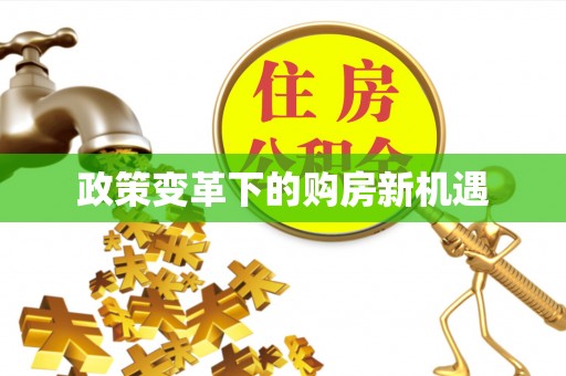 泗洪政策变革下的购房新机遇