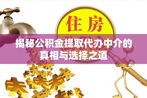 泗洪揭秘公积金提取代办中介的真相与选择之道