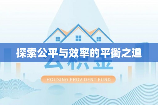 泗洪探索公平与效率的平衡之道