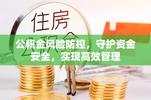 泗洪公积金风险防控，守护资金安全，实现高效管理