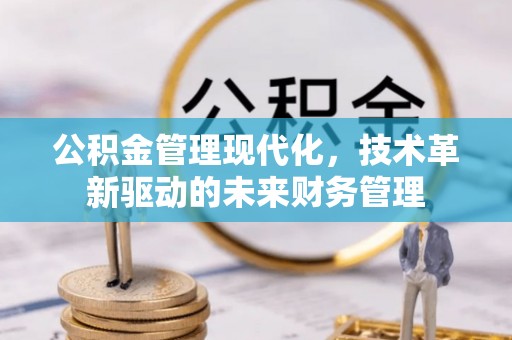 泗洪公积金管理现代化，技术革新驱动的未来财务管理