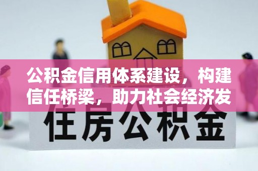 泗洪公积金信用体系建设，构建信任桥梁，助力社会经济发展