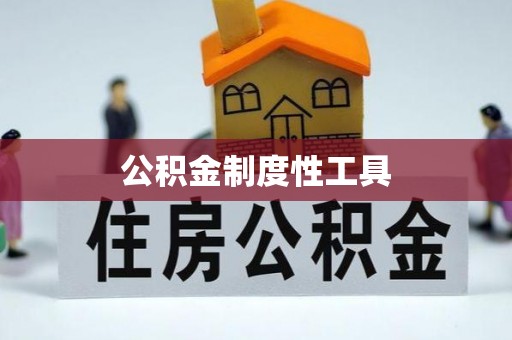 泗洪公积金制度性工具